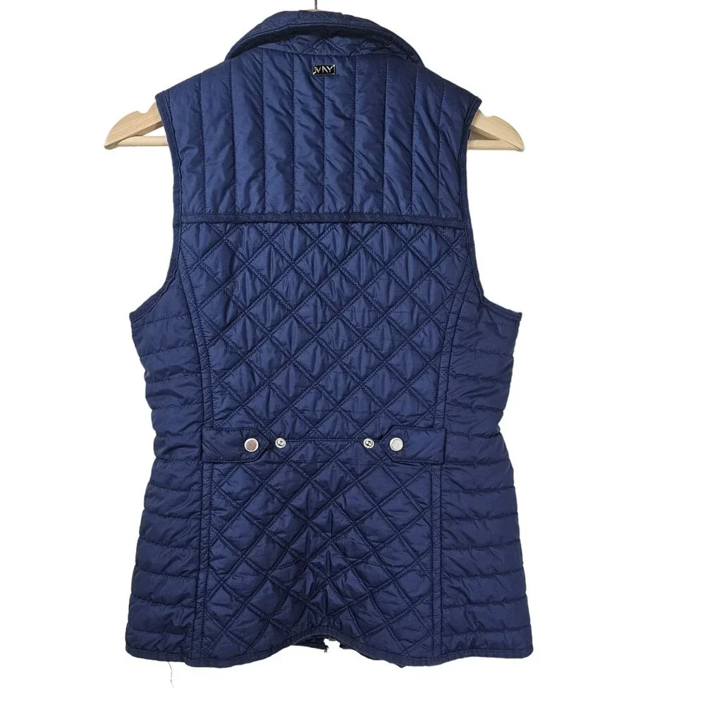 Marc‎ New York Quilted Navy Blue Puffer Vest Sz XS Full Zip Outerwear Gorpcore
